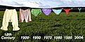 Knickers on clothesline