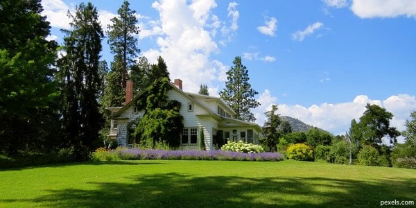 house in woods